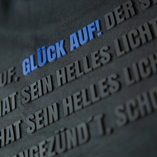 "GLÜCK AUF" Shirt blau